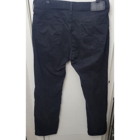 Levis Signature Mens Black S67 Jeans Athletic Straight Leg 34 X34 Zipper Pocket - Picture 3 of 9